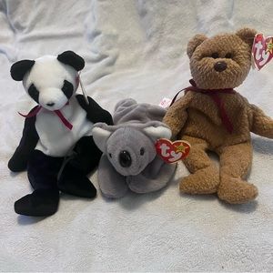 Beanie Baby, Set of 3 “Bears”